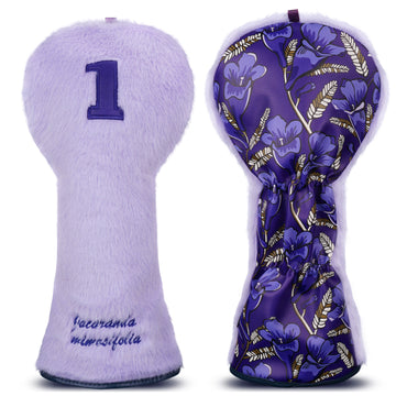 Jacaranda Mimosifolia Purple Fuzzy Driver Head Cover
